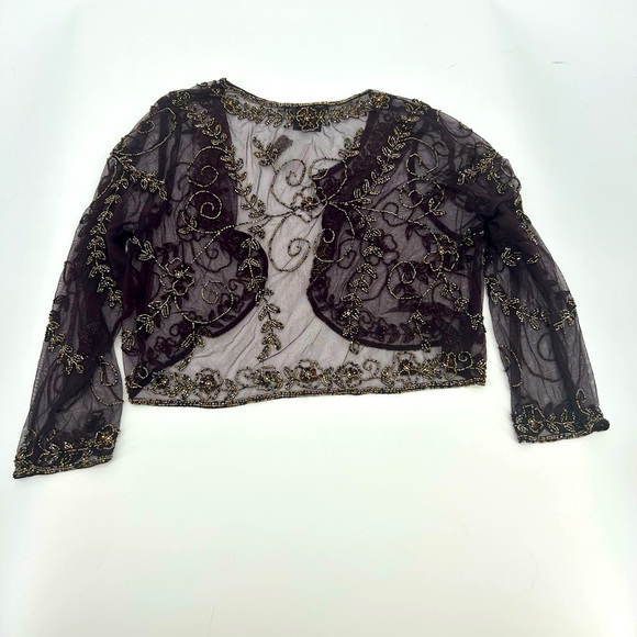 Pissaro nights - women’s beaded cover up- size 18 - Picture 2 of 5